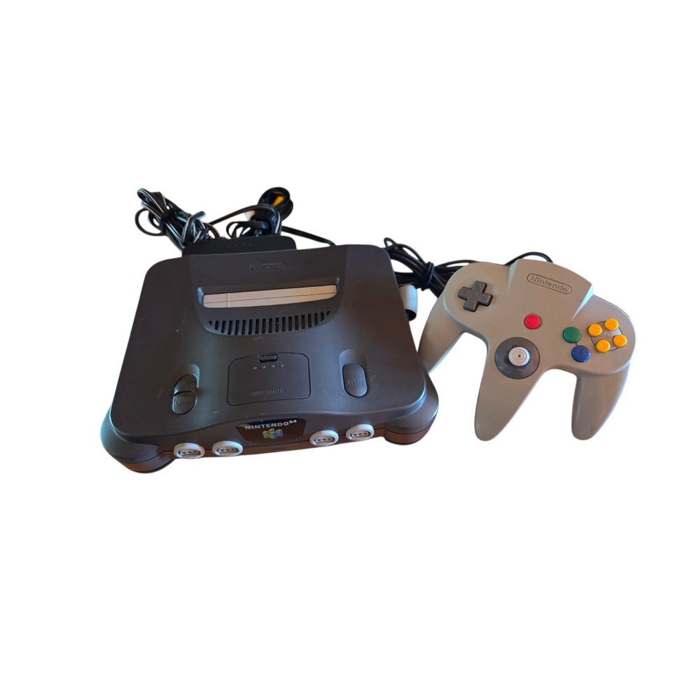 Nintendo 64-N64- Console- Tested Working W/ 1 Controller and Rumble Pack